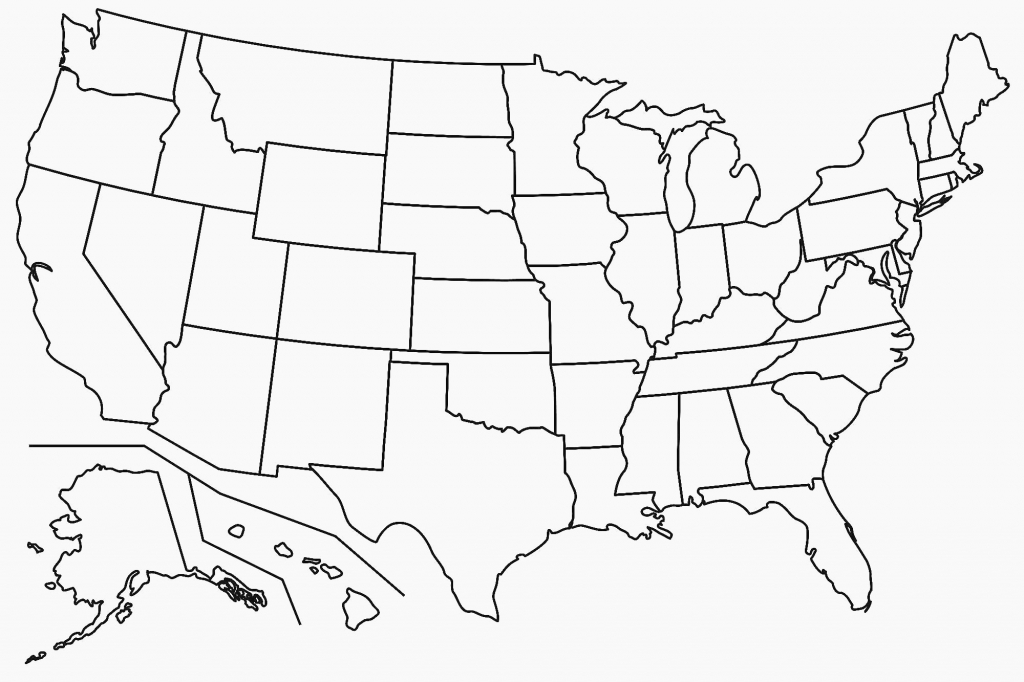 Blank Map Of The United States Of America Save United States Map intended for Free Printable Blank Map Of The United States