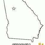 Blank Map Outline Georgia Coloring Page At Yescoloring. | Free Usa Intended For Georgia State Map Printable