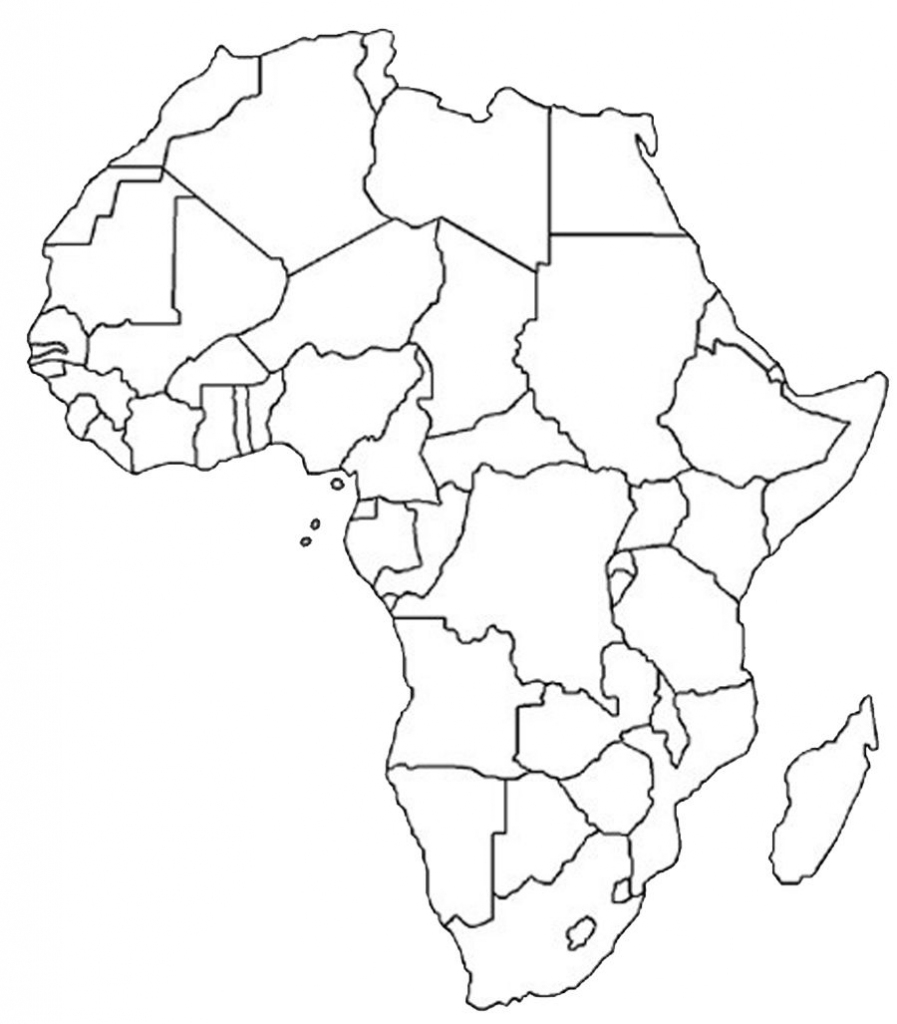 Blank Outline Map Of Africa | Africa Map Assignment | Party Planning intended for Free Printable Map Of Africa With Countries