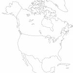 Blank Outline Map Of North America And Travel Information | Download In North America Political Map Printable