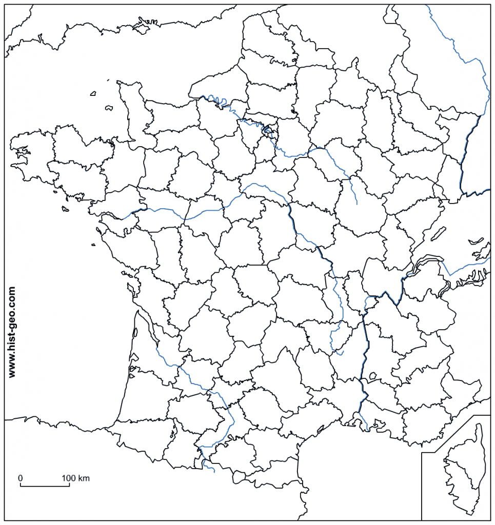 Blank Outline Maps Of France with regard to Map Of France Outline Printable