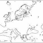 Blank Outline Maps Of The European Continent Regarding Printable Blank Map Of Europe