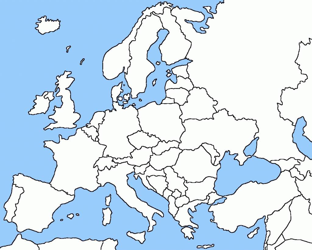 Blank Political Map Of Europe 0 - World Wide Maps with regard to Blank Political Map Of Europe Printable