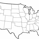 Blank Political Map Of The United States Throughout Blank Us Map With State Outlines Printable