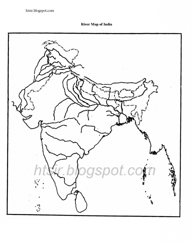 Blank River Map Of India Icse Geography for India River Map Outline Printable