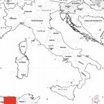 Blank Simple Map Of Italy Inside Printable Blank Map Of Italy