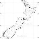 Blank Simple Map Of New Zealand, No Labels Inside Outline Map Of New Zealand Printable
