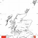 Blank Simple Map Of Scotland Inside Blank Map Of Scotland Printable