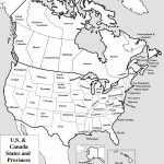 Blank United States Map Printable Valid Blank Us And Canada Map With Regard To Blank Us And Canada Map Printable