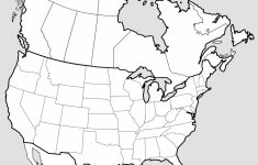 Blank Us And Canada Map Printable