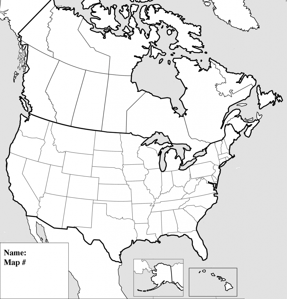 Blank United States Map Printable Valid United States Map Blank With throughout Blank Us And Canada Map Printable