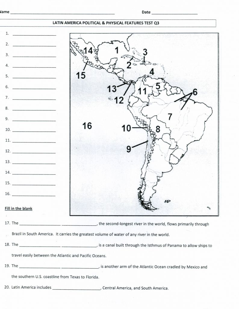 Blank Us Map Quiz Pdf Inspirationa United States Map Blank With regarding Latin America Map Quiz Printable