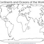 Blank World Map Continents   Ajan.ciceros.co Within World Map Continents Outline Printable