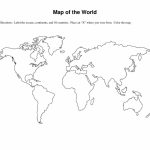 Blank World Map Continents And Oceans Worksheet | Download Them And Inside World Map Oceans And Continents Printable