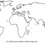 Blank World Map Image With White Areas And Thick Borders   B3C | Ecc Within Printable Map Of World Blank