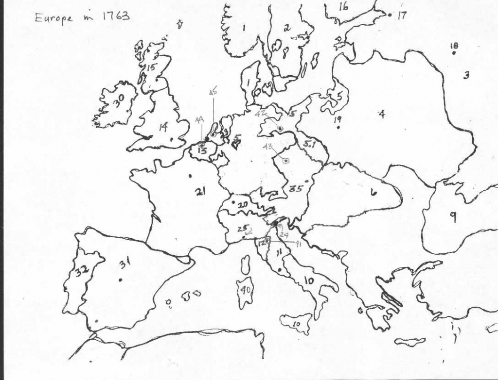 Blank1763 Blank Europe Map Quiz 3 - World Wide Maps regarding Europe Map Quiz Printable