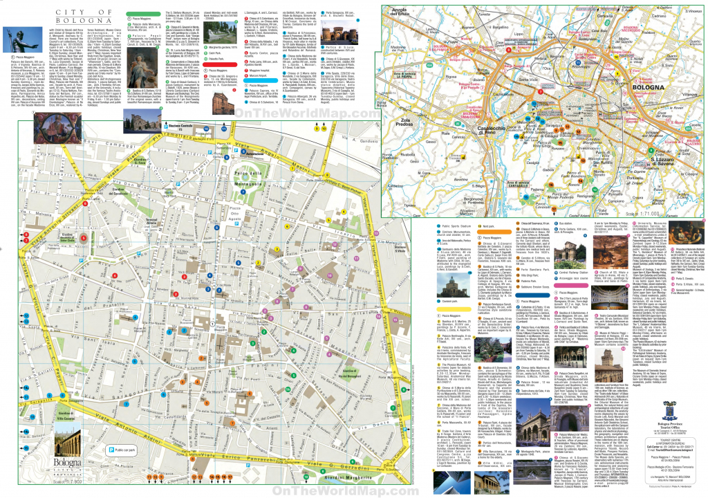 Bologna Tourist Map throughout Bologna Tourist Map Printable