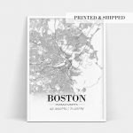 Boston Print, Boston City Map, Boston Poster, Boston Map Print For Boston City Map Printable