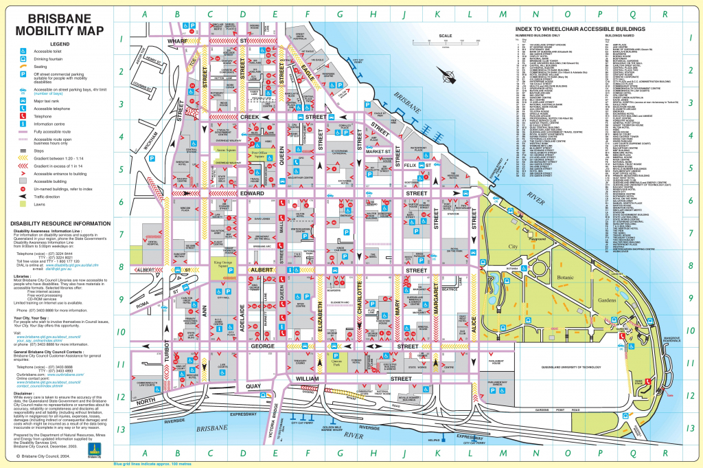 Brisbane City Center Map in Brisbane City Map Printable