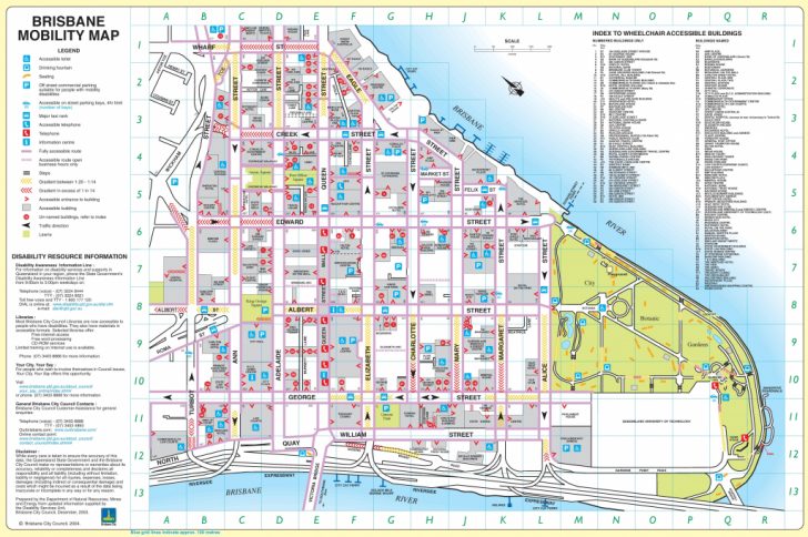 Brisbane City Center Map Throughout Printable Map Of Brisbane   Brisbane City Center Map Throughout Printable Map Of Brisbane 728x484 