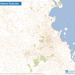 Brisbane Suburbs Map – Voommaps Throughout Brisbane City Map Printable