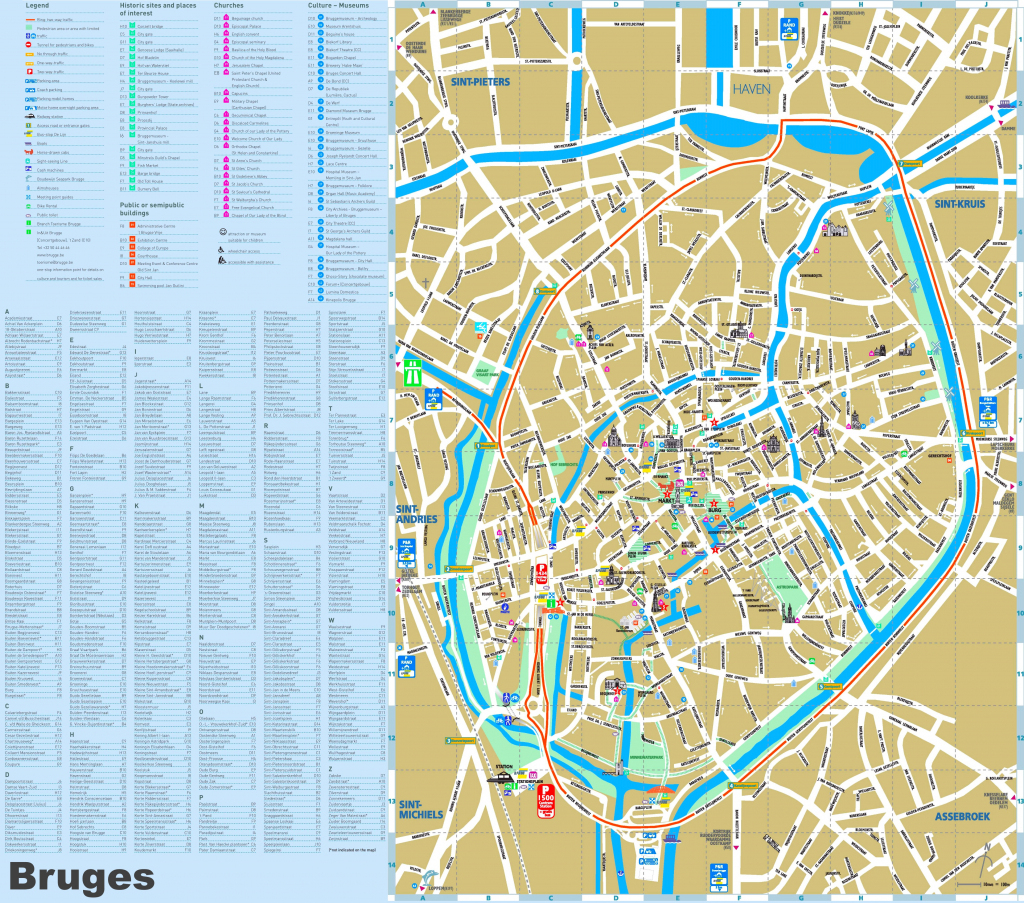 Bruges Maps | Belgium | Maps Of Bruges (Brugge) with Bruges Map Printable