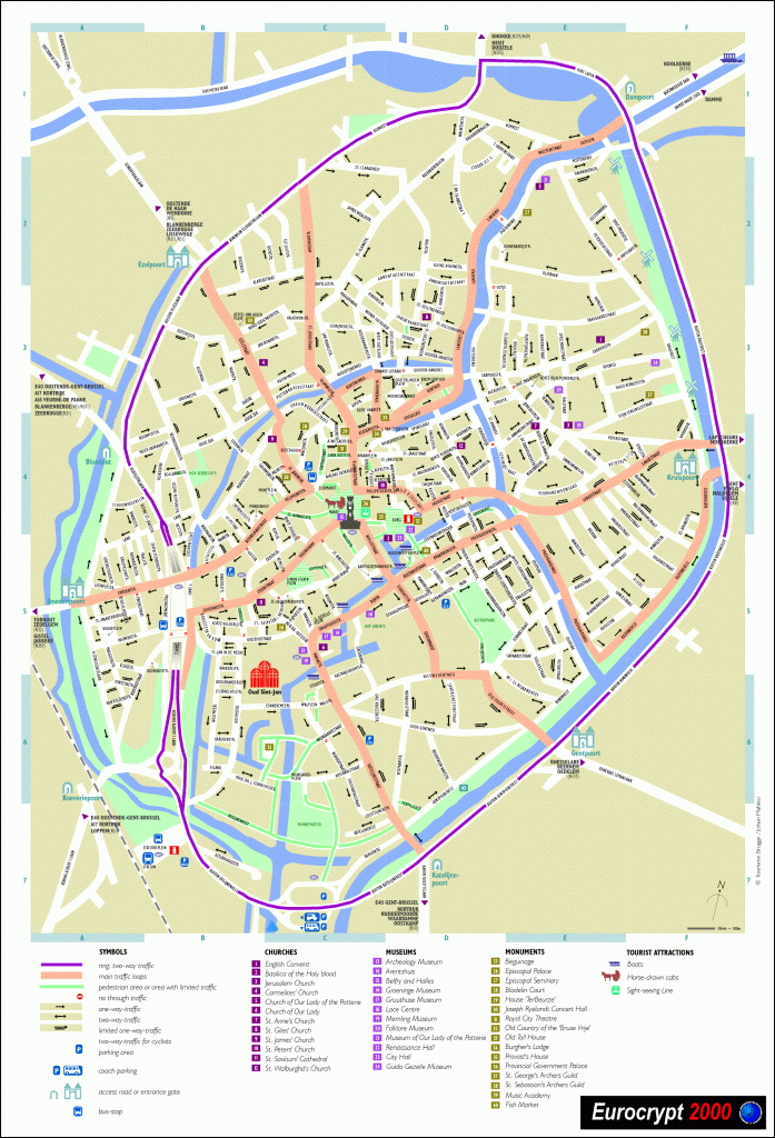 Brugge Map - Detailed City And Metro Maps Of Brugge For Download inside Bruges Map Printable