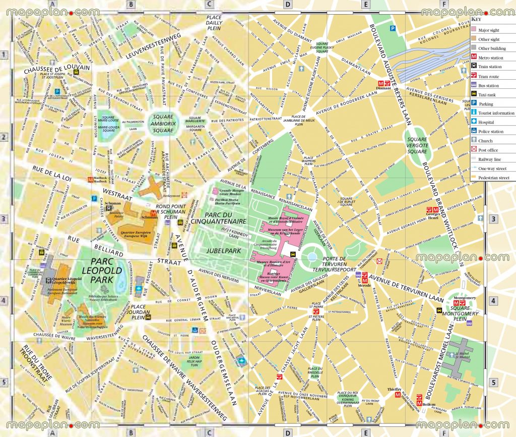 brussels-top-tourist-attractions-map-09-detailed-upper-town-street