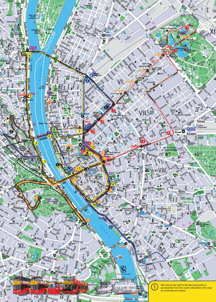 budapest tourist map