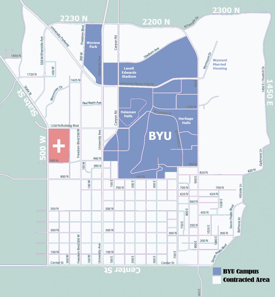 Byu Off Campus Housing With Byu Campus Map Printable Printable Maps