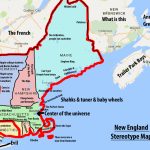 California Community Colleges Map Free Printable Stereotype Map Of Regarding Printable Map Of New England
