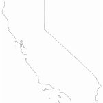California Free State Printables | Free Printable California Outline Intended For Blank Map Of California Printable
