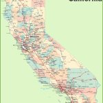 California Road Map Inside Printable Road Map Of California