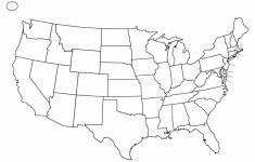 Map Of United States Outline Printable