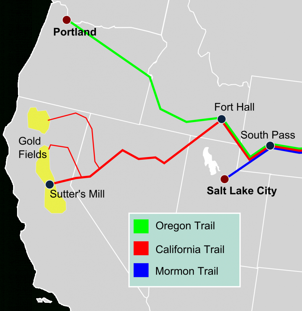 California Trail - Wikipedia with regard to Printable Map Of The Oregon Trail