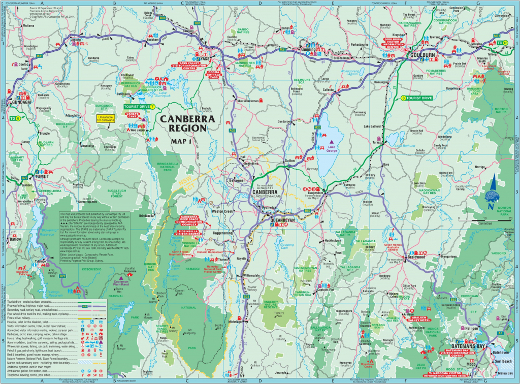 Canberra Maps | Australia | Maps Of Canberra (Capital City Of Australia) intended for Printable Map Of Canberra