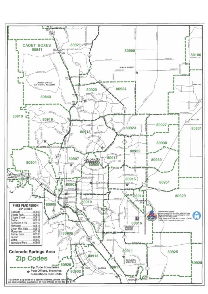 Category: Random Maps 158 | Buildyourownserver.co.uk inside Colorado Springs Zip Code Map ...