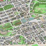 Central Edinburgh Scotland Visitors 3D Interactive Printable Inner Within Printable Aerial Maps