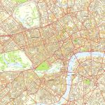 Central London Offline Sreet Map, Including Westminter, The City Regarding London Street Map Printable