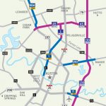 Central Texas Toll Roads Map   Austin Texas Road Map | Printable Maps Throughout Printable Map Of Austin