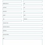 Character Basic Profile Worksheet. A Free, Downloadable, Printable Pertaining To Free Printable Character Map