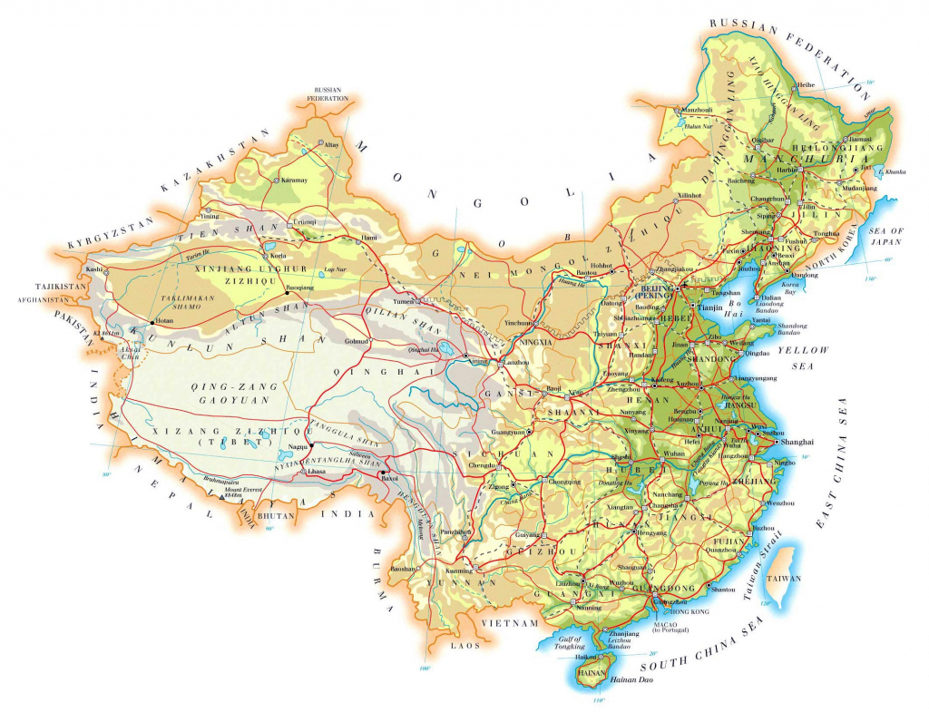 China Maps | Printable Maps Of China For Download intended for Printable Map Of China