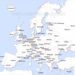 Cities And Capitals Of Europe Pertaining To Printable Map Of Europe With Major Cities