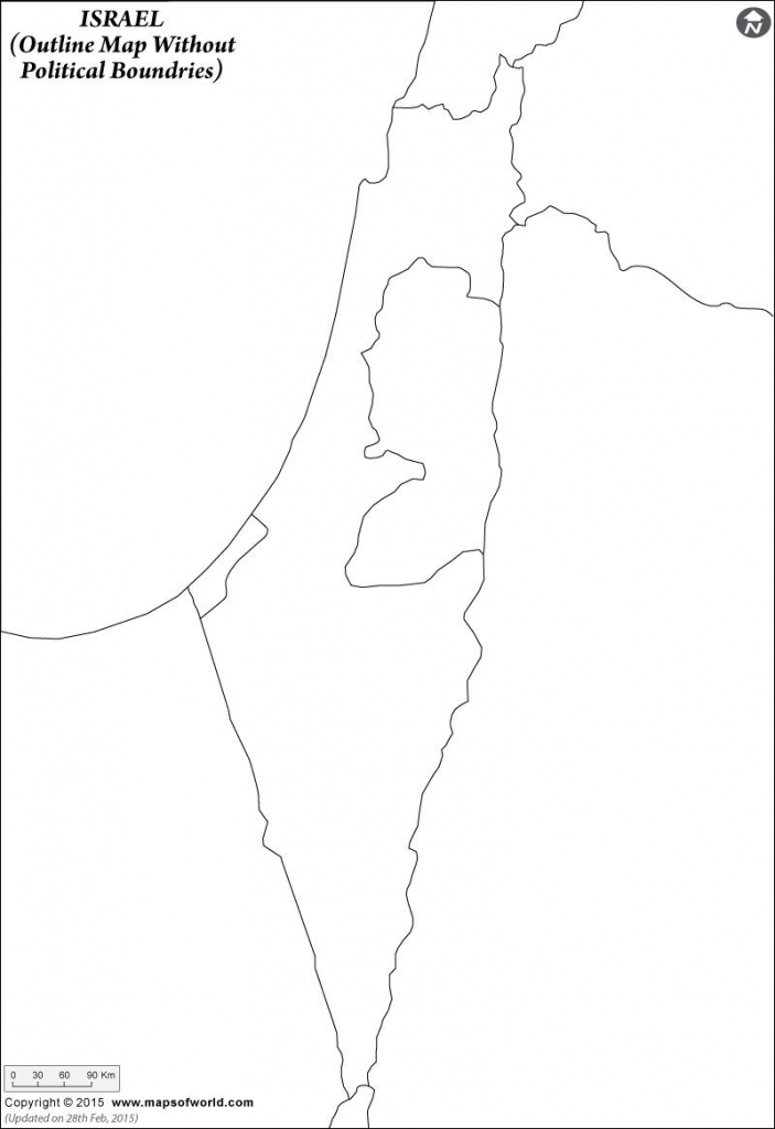 Click To View And Print The #israel #blank #map With Or Without inside Israel Outline Map Printable