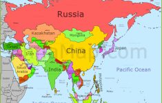 Asia Political Map Printable