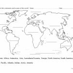 Continents And Oceans Blank Map Worksheet   Free Esl Printable Inside Map Of Continents And Oceans Printable