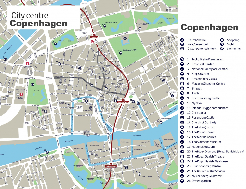 Copenhagen Maps | Denmark | Maps Of Copenhagen inside Printable Tourist Map Of Copenhagen