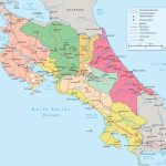 Costa Rica Political Map Regarding Printable Map Of Costa Rica