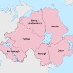 Counties Of Northern Ireland   Wikipedia Pertaining To Printable Map Of Northern Ireland