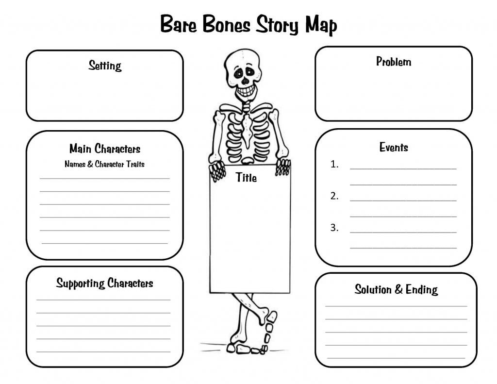 Crafty Symmetric Skeletons | Scholastic within Printable Story Map For Kindergarten